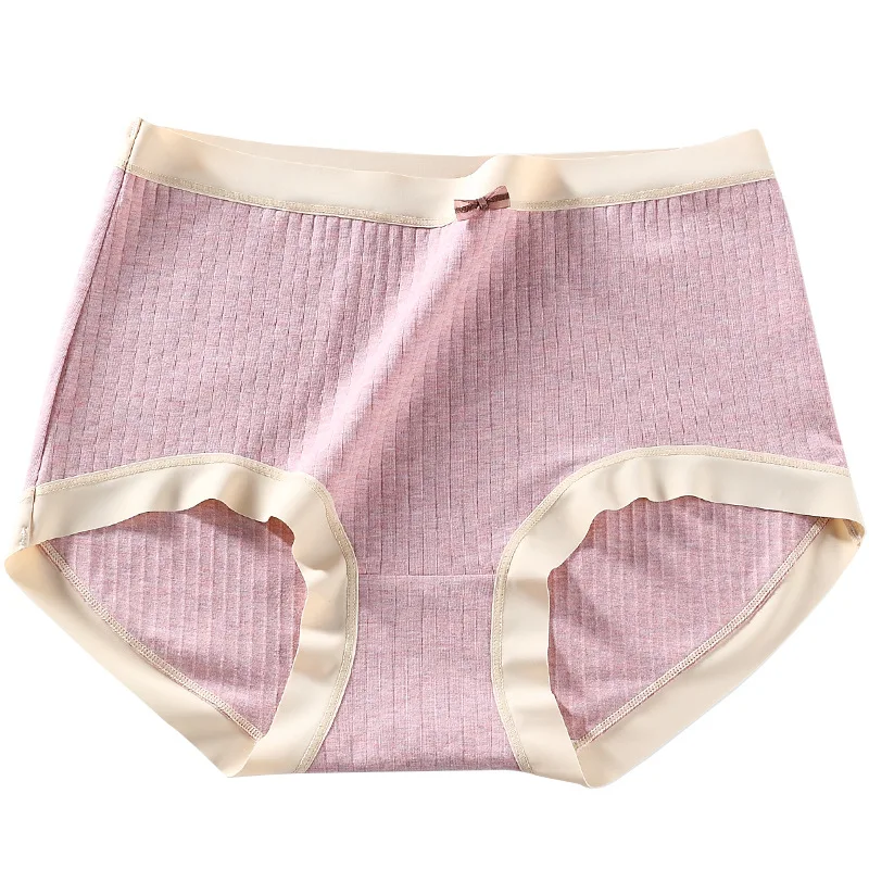 Plus size High Rise Cotton Main Fabric and Anti-bacterial Silk Crotch Women Panties