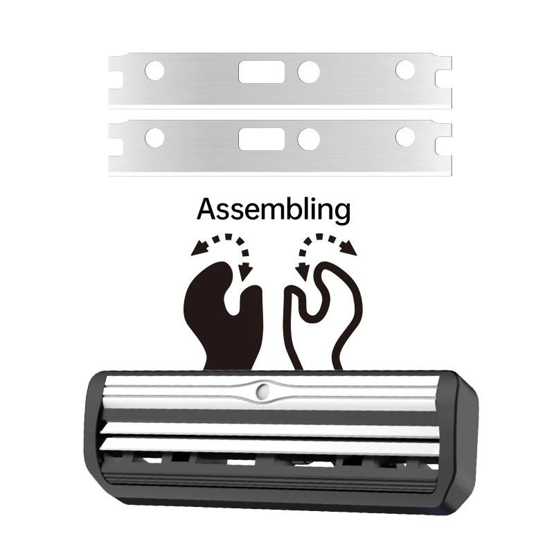 Wholesale blade under good quality for customized razor assembling and manufacturing