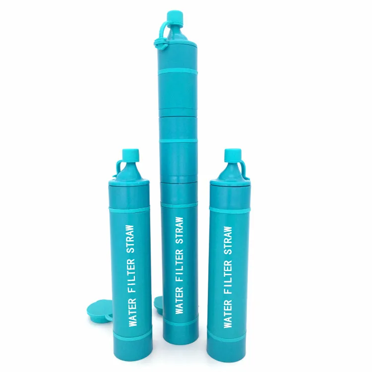 
 Survival Portable Trip Drinking Soldier Personal Life Emergency Hiking Camping Water Purifier Straw Outdoor Water Filter  