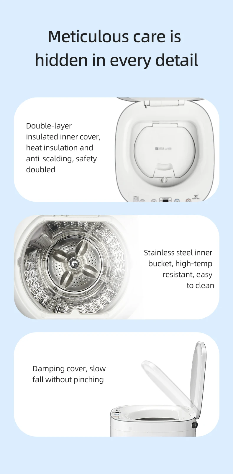 Mini Portable Washing Machine Mini Single Tub Washing Machine Electric Washing  Machines