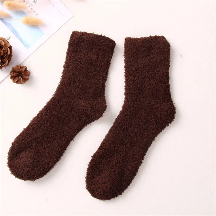 New Fashion Winter  Warm Soft Socks Thick Crew Fuzzy Fluffy Floor Socks Men