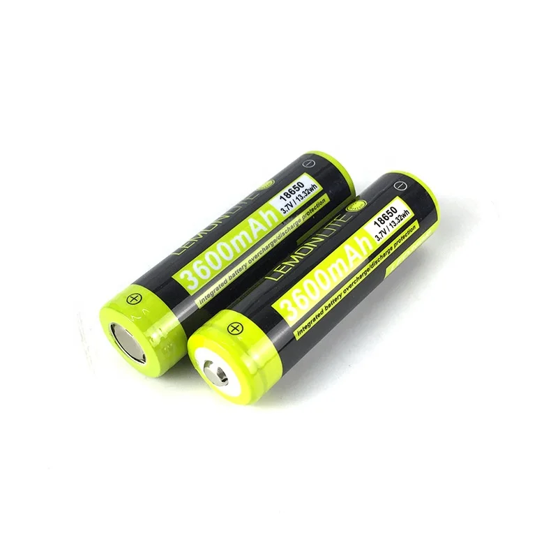 LEO Black Yellow 3600mah 18650 Lithium Battery Cylindrical Cell Lithium Ion Battery Li Nmc Battery