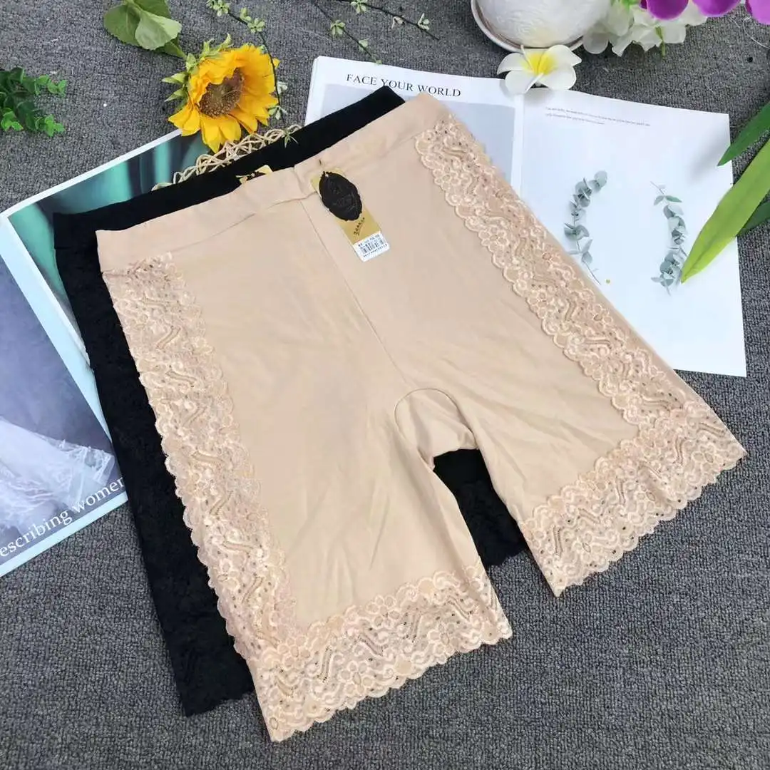 Hot selling Women Bottom invisible safety pants lace pants / Anti-light Boxer briefs for ladies Render pants