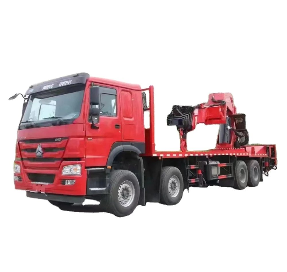 8x8 Sinotruk HOWO 110 tons load Telescopic Straight Boom Crane truck