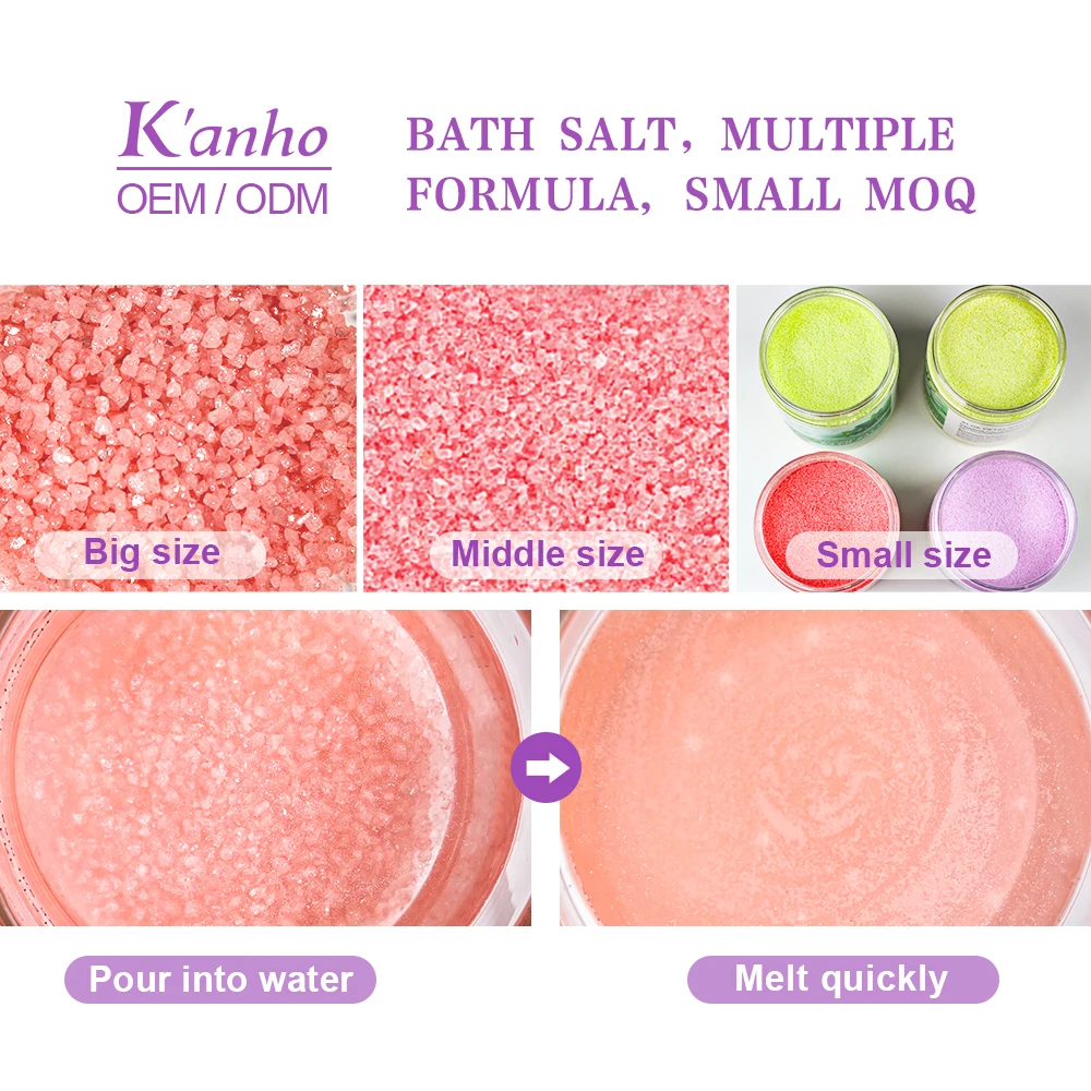 80g Kanho  bath salt Himalayan ocean Natural no irritation Relax bath Epsom herbal bath herbal sea salt