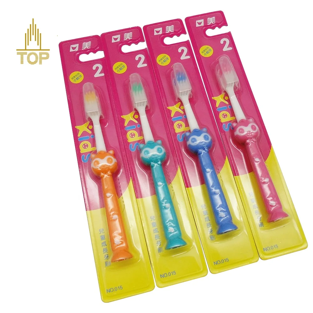 Детская Мягкая зубная щетка с героями мультфильмов домашняя одна упаковка От 2 до 6 лет детская оптовая продажа