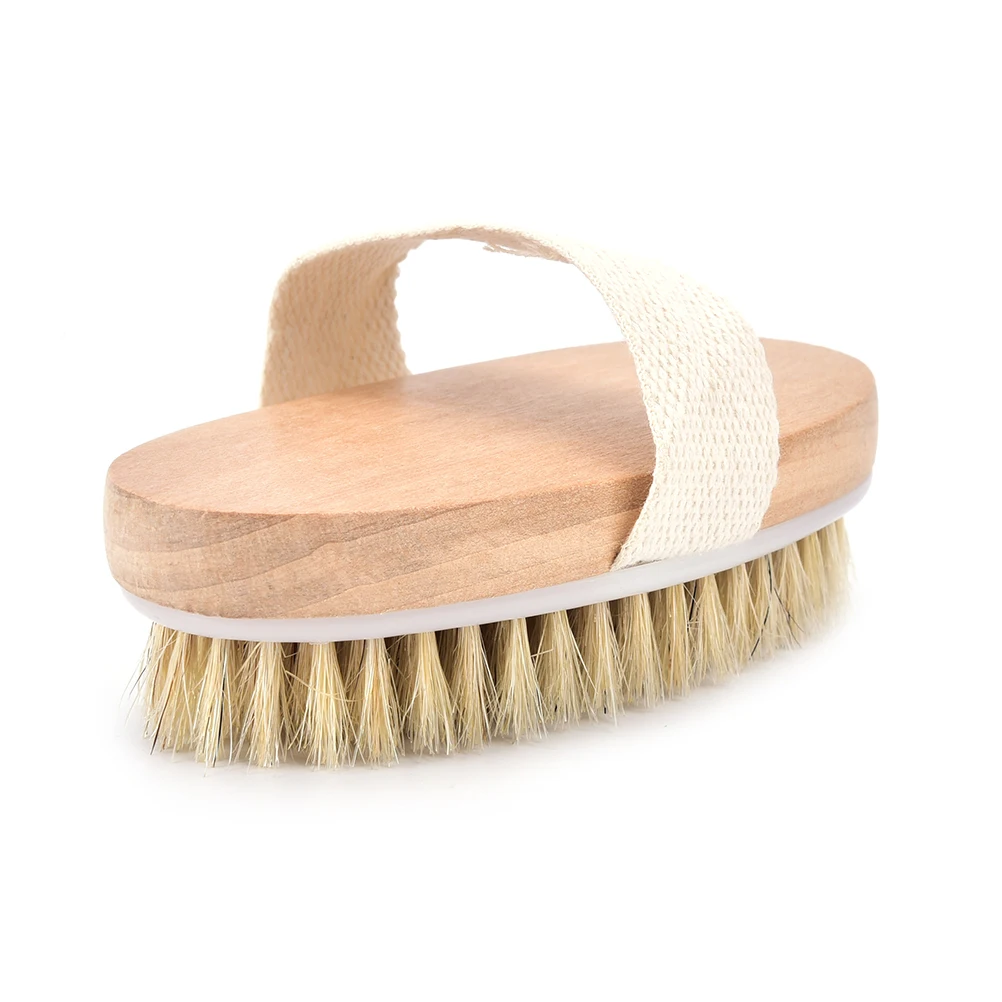 Factory hot sale handle bath bristle brush/bath brush/rub bath rub back brush dry brush through meridian bristle brush