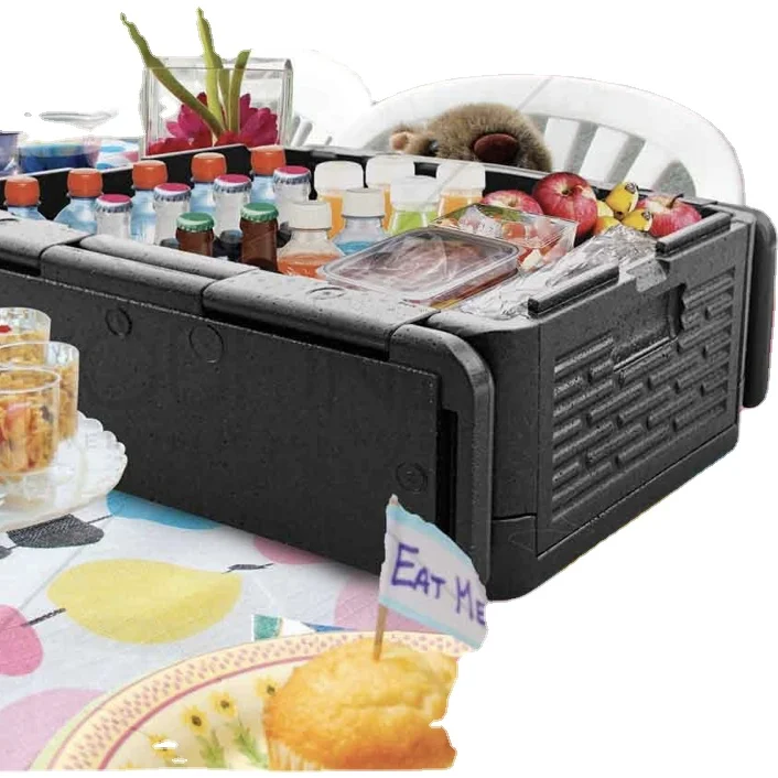 ice cooler 40L flip box foldable durable  EPP Foam  ice chest keep item cooling or warm 8hours food cooler storage box