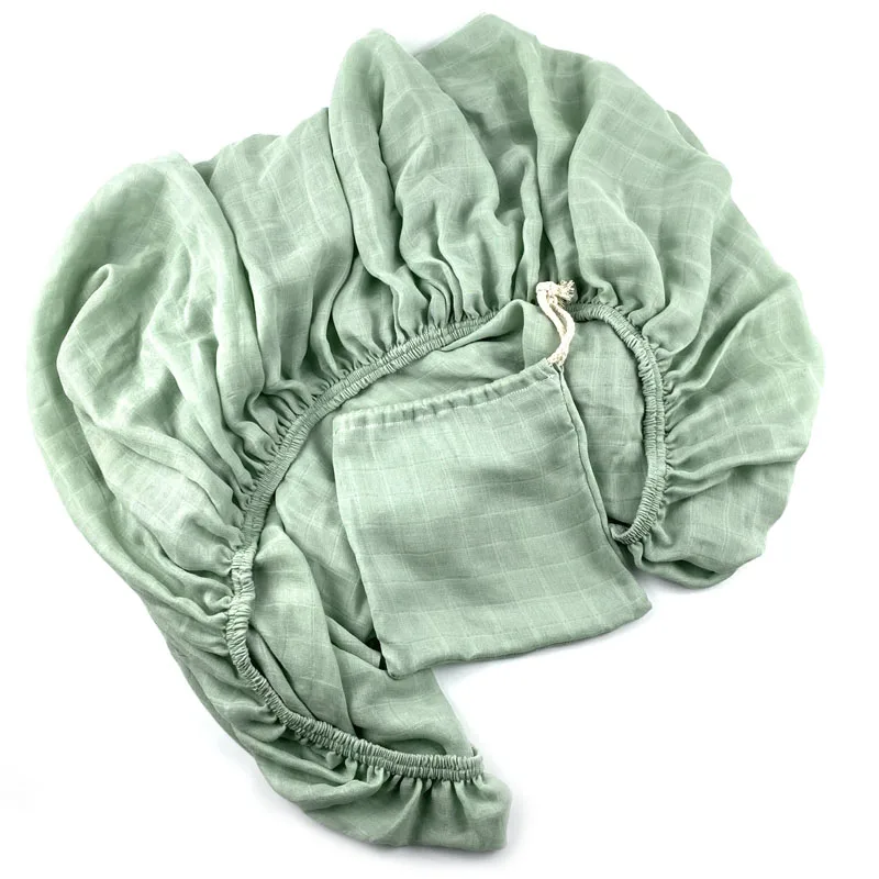 China Wholesale Customized Newborn Muslin Cotton Baby Crib Fitted Sheet Baby Bassinet Sheet