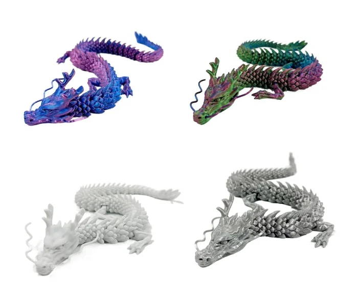 Оптовая продажа 3D печатная подвижная игрушка-дракон модель для мальчиков аквариум ландшафтный декор подарок творчества