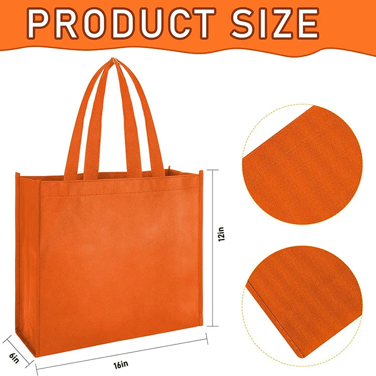 Custom Logo Colorful Large Bags Tote Shopping Bags Promotional Non Woven Fabric