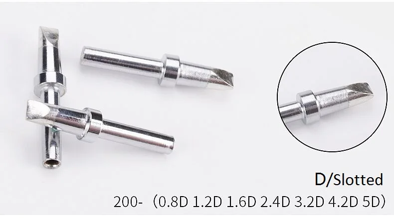 Высококачественные наконечники для пайки 200-D для паяльной станции 203