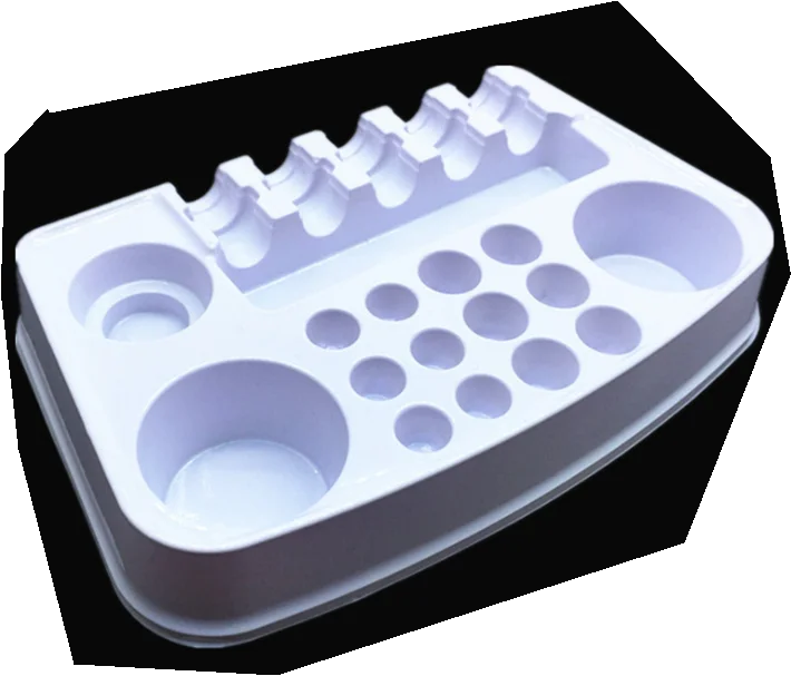 Tattoo Permanent Makeup Pigment Cup Colorful Sector Ink Cup Stand Plastic Tattoo Ink Cup Holder