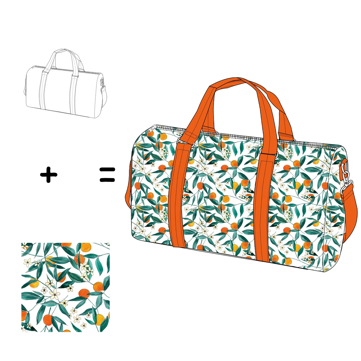 Customized Printed Travel beach Duffel  Bag oem/ode  tote weekender bags For Men