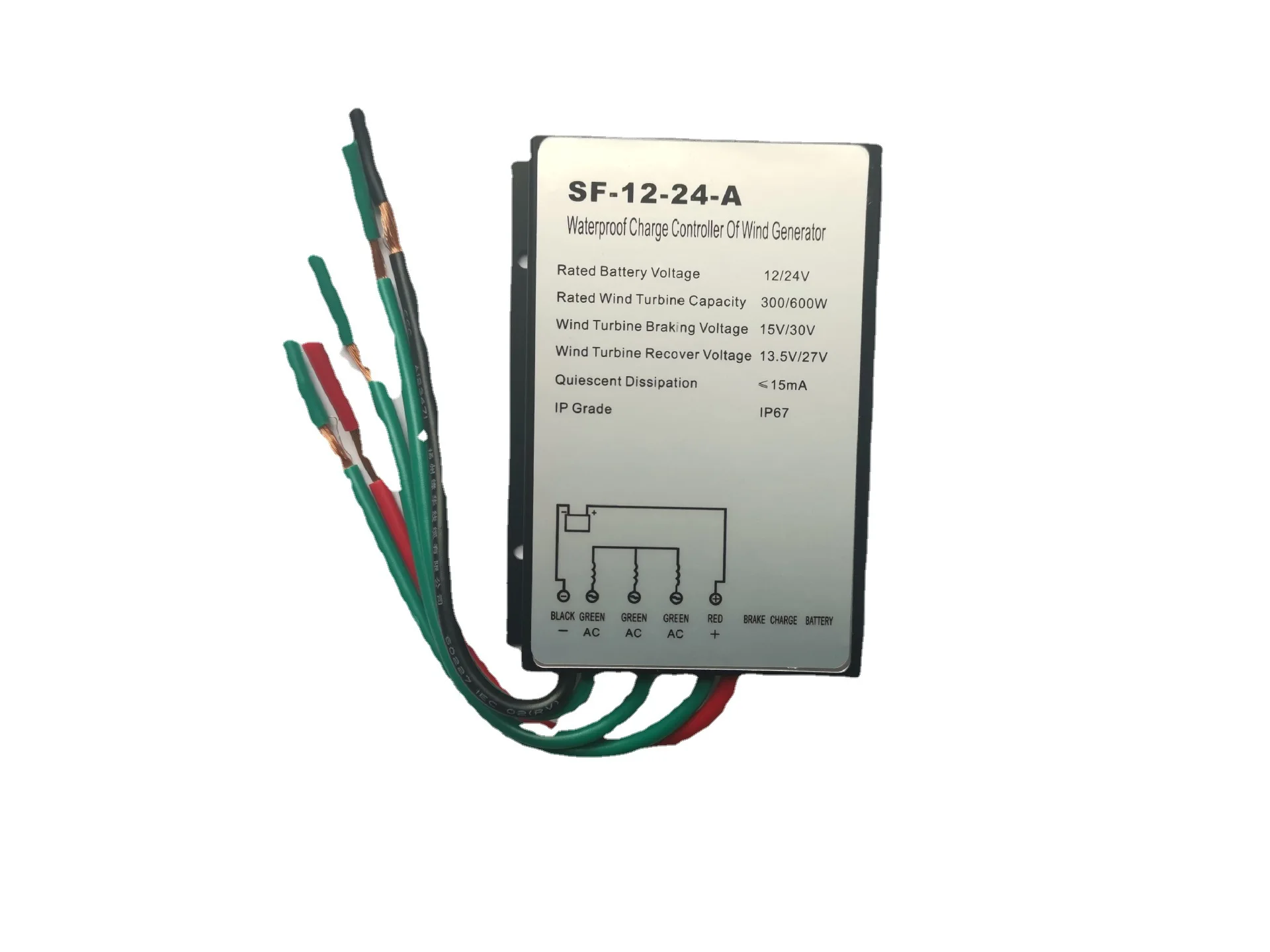 MPPT Solar Charge Controller 300w/600w DC Converter Household Waterproof Wind Turbines Generator Controller