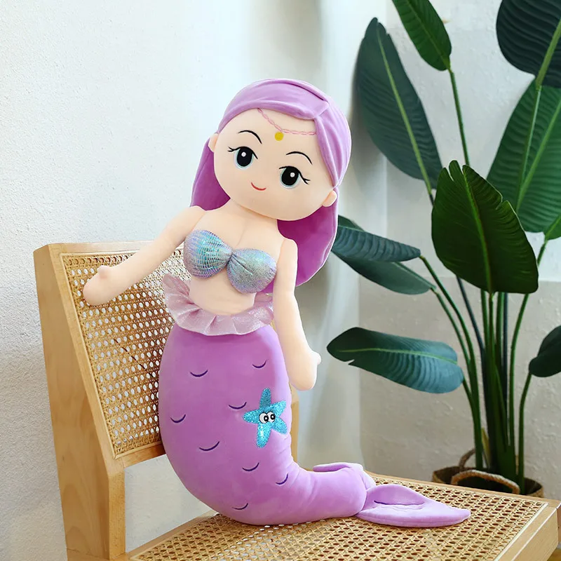 Hot sale Soft Lovely Fish Tail Toy Princess Doll Mermaid Plush Pillow Presents for Kids