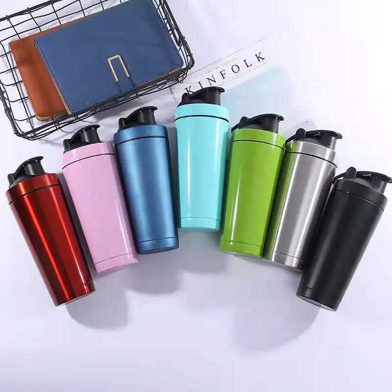 New products reusable glass protein shaker bottle custom stainless steel for sport shaker custom logo water bottle
