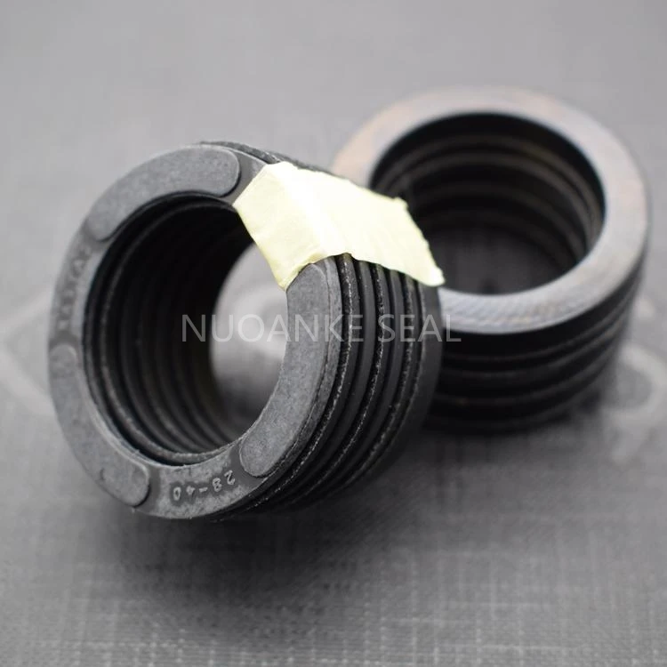High Pressure VES Fabric V Shape Combined Seal Ring Set NBR FKM V Seal Hydraulic Cylinder Rod VES Packing Seal