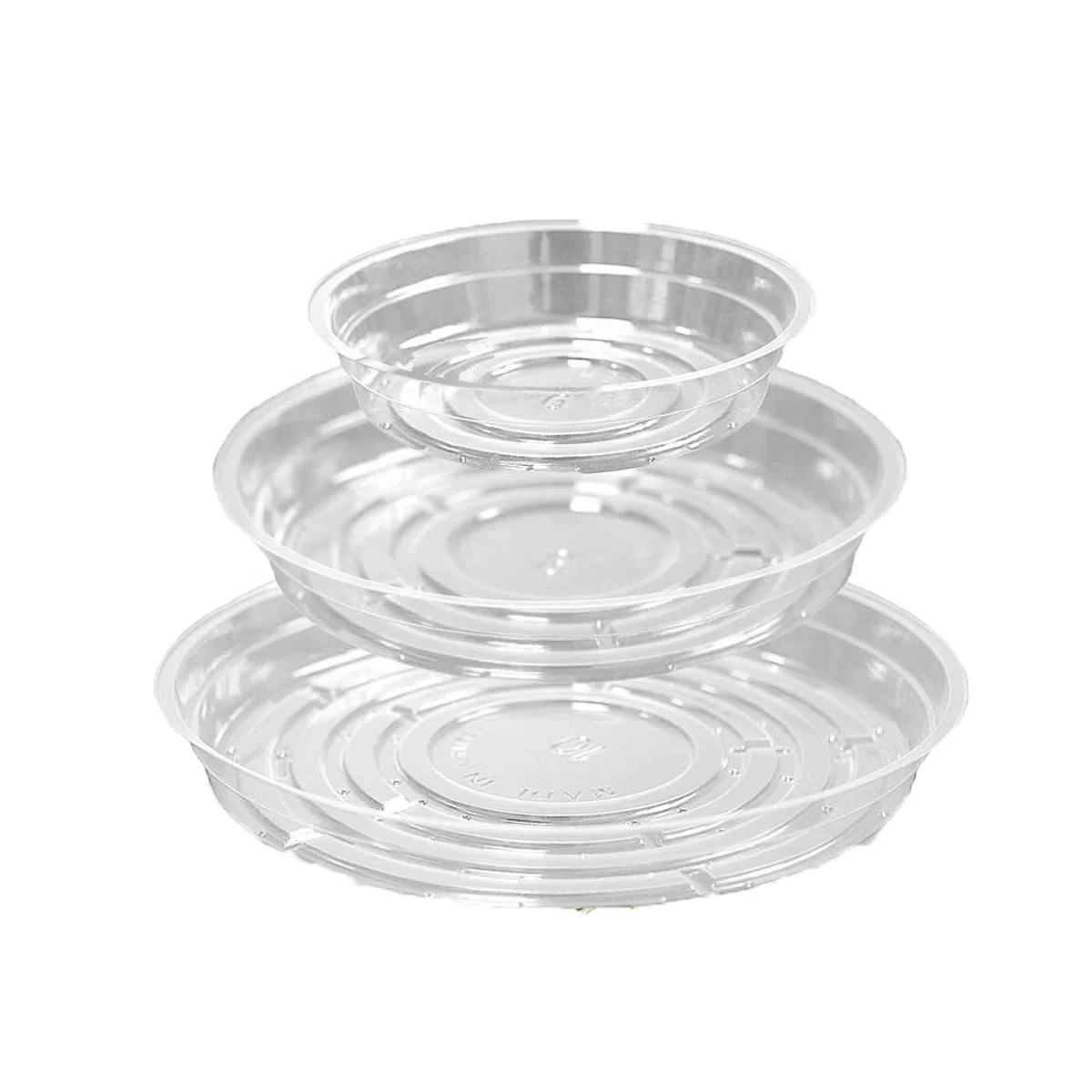 Plant Saucer Drip Tray 6 810 12 inch Clear Heavy Sturdy Plastic Planter Flower Pot Saucers for Indoor Outdoor Garden