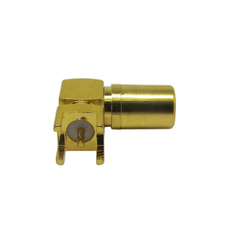 Roaxial  SMB female right angle connector for pcb mount