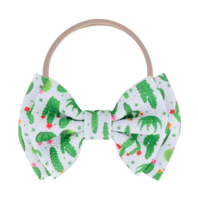  Модные эластичные резинки для волос L726 в Корейском стиле с большим бантом Детские аксессуары нейлоновая повязка маленьких девочек