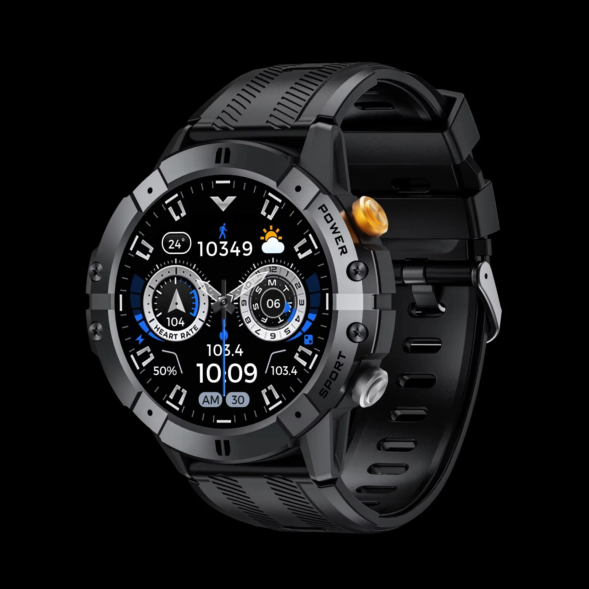 Newest 1.52 inch HD Glass Screen C29 WristWatch AI Voice Assistant 1ATM Waterproof 120+ Sport Mode Men Smart Watch Custom