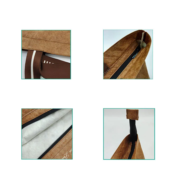 Custom DuPont Paper Handbag Waterproof Kraft Paper Lightweight Environmental Shopping tyvek bag