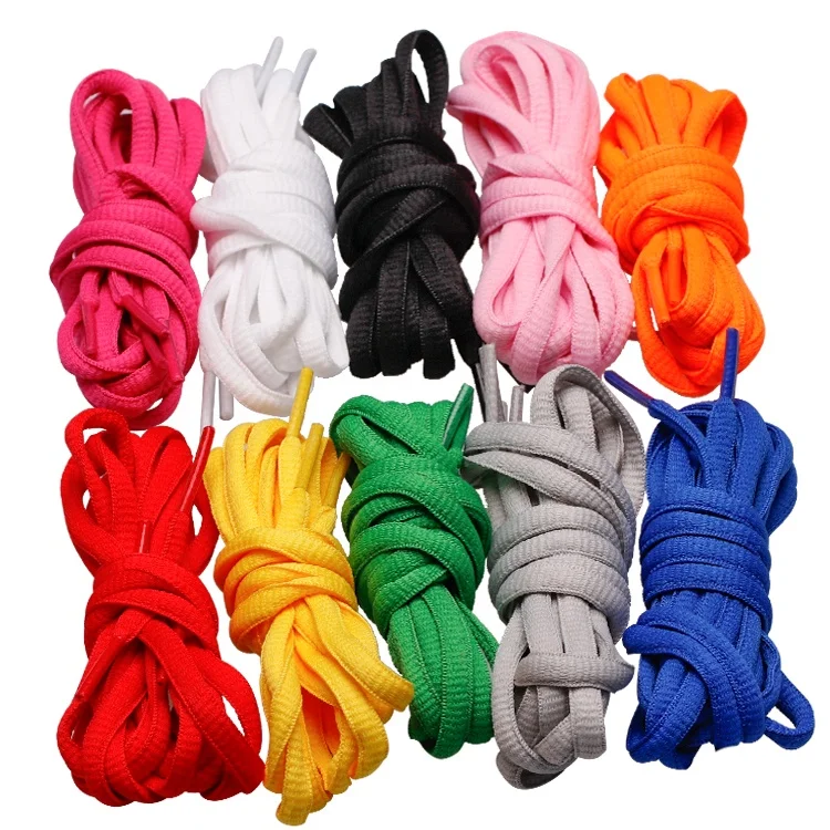 Custom Fashion 10 Colors Sport Running Shoe Strings 120cm Athletic ShoeLaces Half Round Oval Shoes Laces