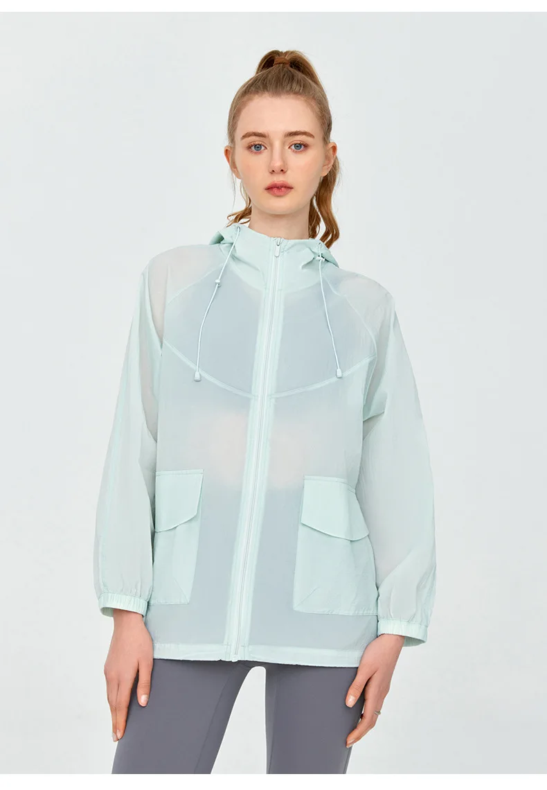 Легкая дышащая ветровка с длинными рукавами унисекс Солнцезащитная одежда свободный уличный солнцезащитный костюм