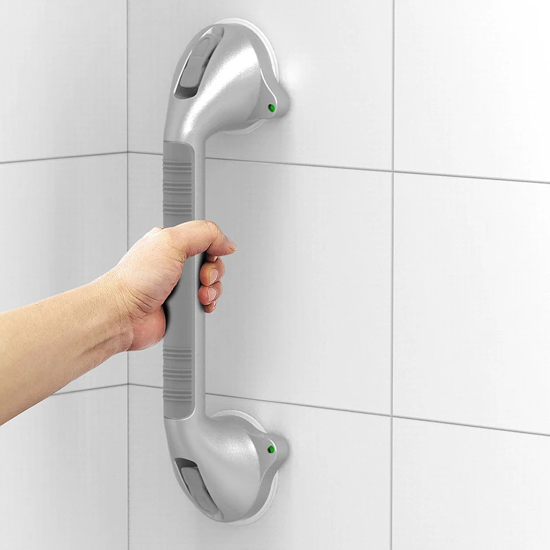 high quality safety disabled elderly shower bathroom support handle vacuum sucker suction cup bathroom suction grab bar