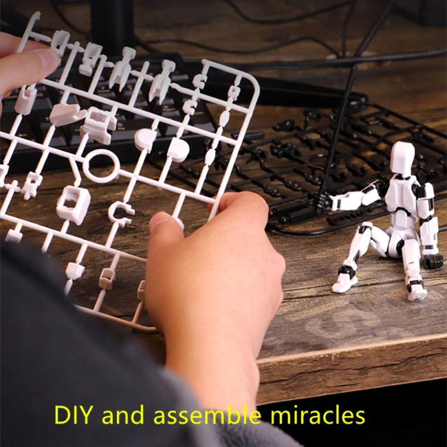 Высококачественная цветная 3D печатная креативная фигурка Счастливая кукла 13 подвижная шарнирная робота растущая в темно-зеленой игрушке