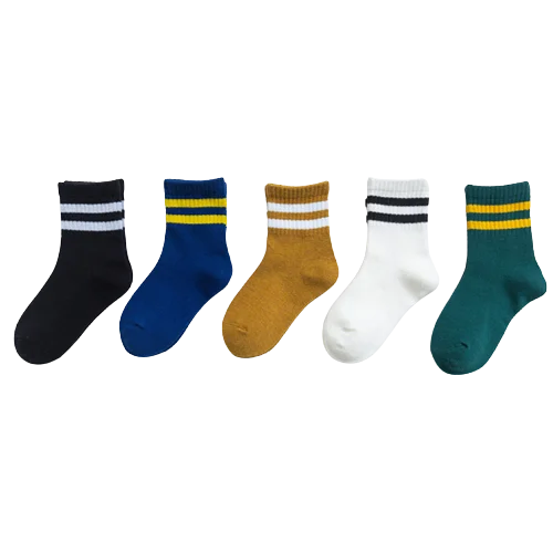 Hot Sale Fashion Kids Socks Cotton Boys Socks Breathable Crew Children Socks With Stripes