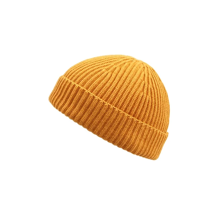 Wholesale High quality Solid Color Beanie Hat For Unisex New Plain Knitted Hat Embroidery Beanie Hat winter beanie