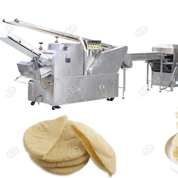 Automated  Arabic pita bread equipment with tunnel oven factory price