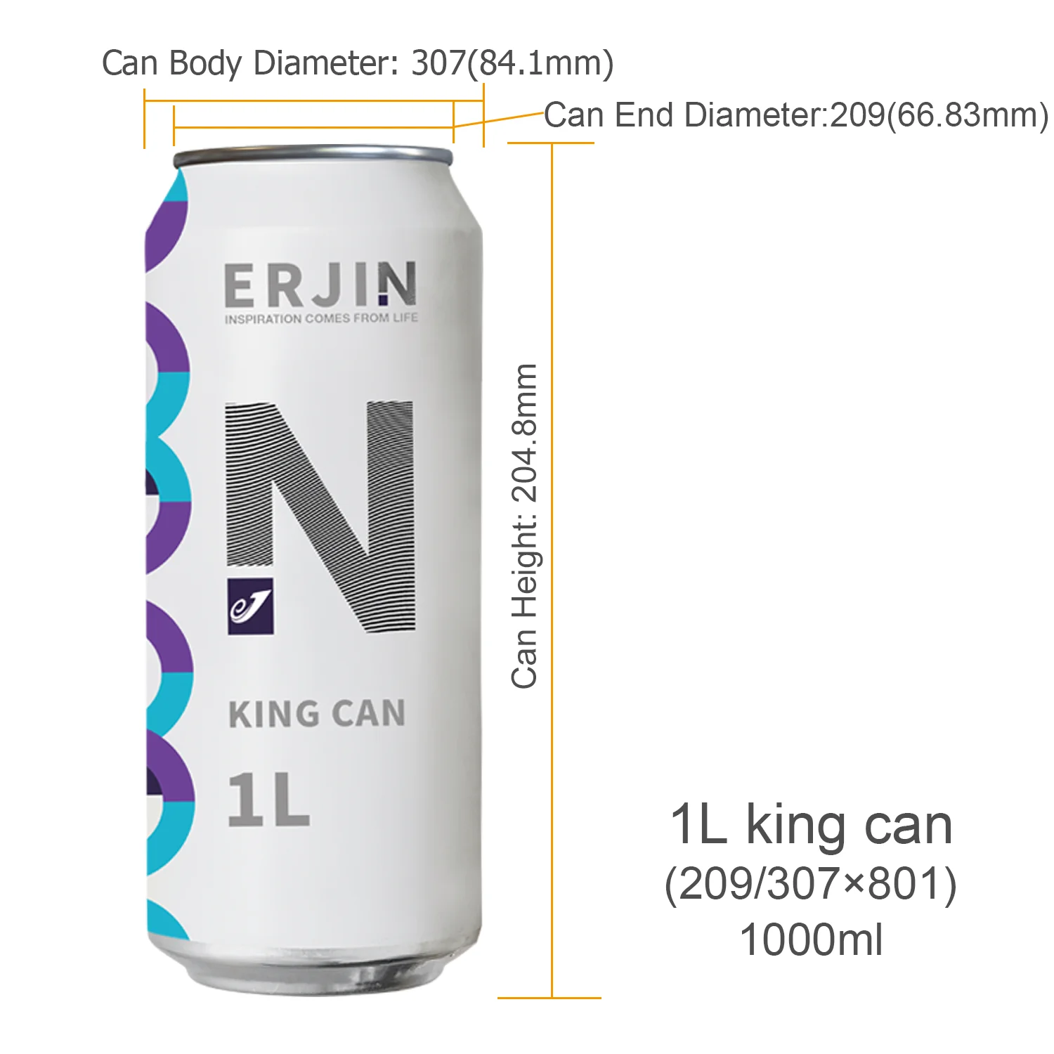 custom metal cans 250ml 330ml 500ml 355ml 473ml slim sleek Standard no printed white aluminum beverage cans for beer soda drink
