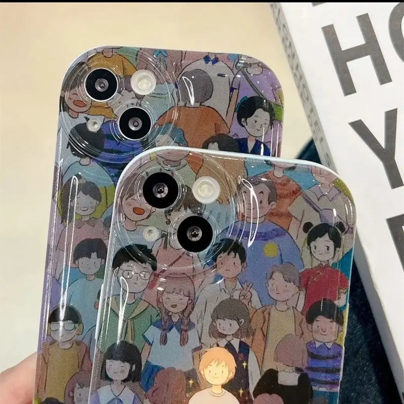 Hot Sale Silicone Cell Phone Shell Paintings Air Cushion Phone Case Cover for iPhone 14 13 12 11 Pro Max Plus Mini XR XS Max X