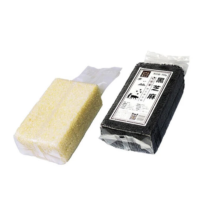Commercial Dried Coarse Sorghum Transparent Back Seal Package Grain Vacuum Pouch Printed Packaging Bag for Rice Bean