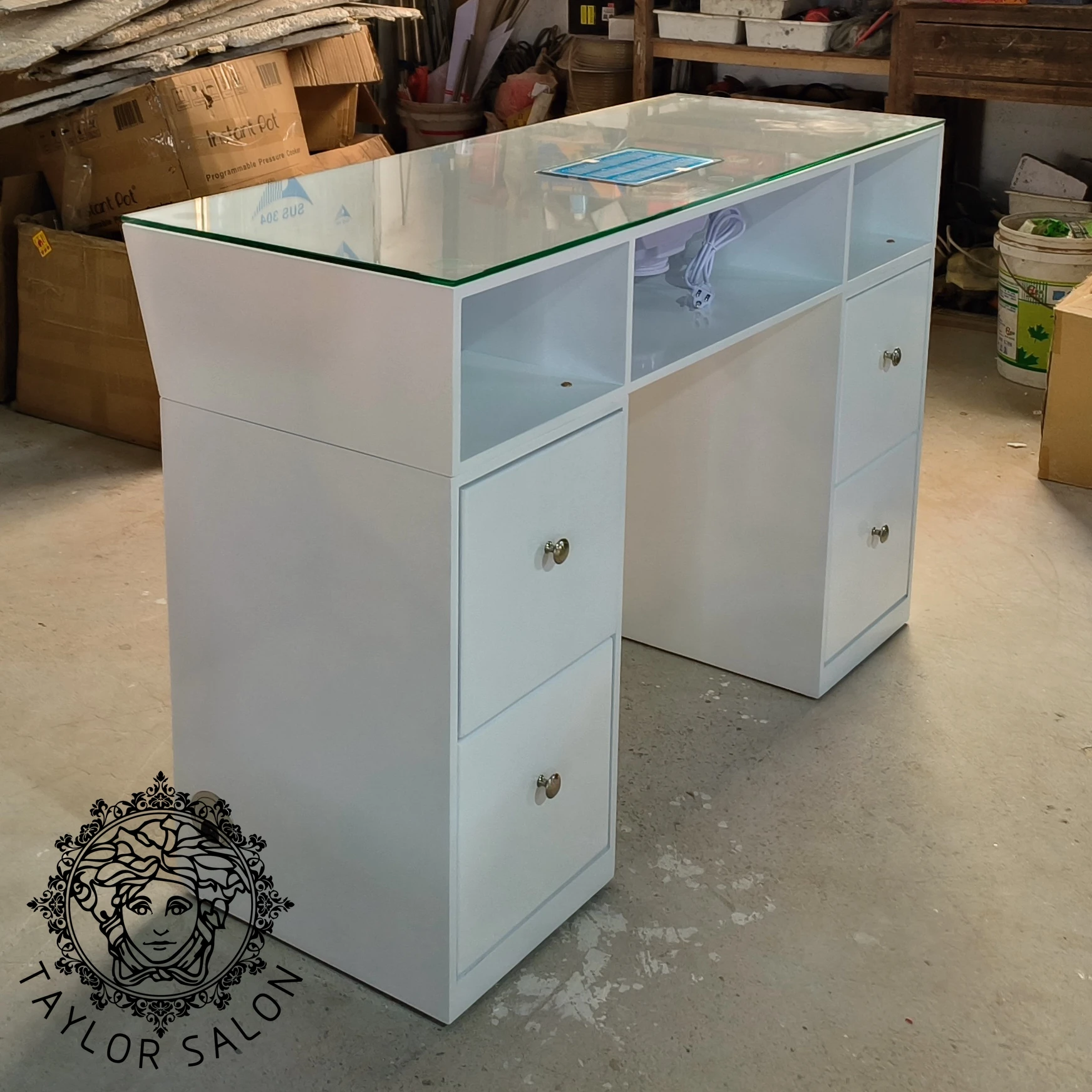 Nails table salon manicure equipment hot sale manicure station table with dust collector