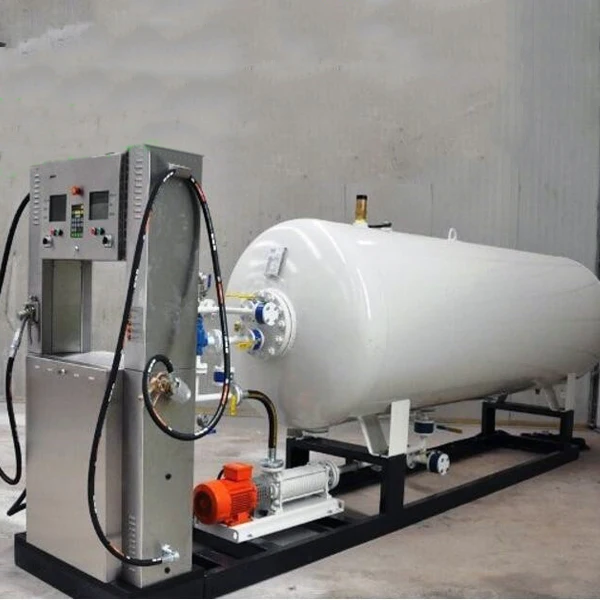 10000 liters cooking gas filling station with automatic LPG dispenser lpg skid mounted station/plant