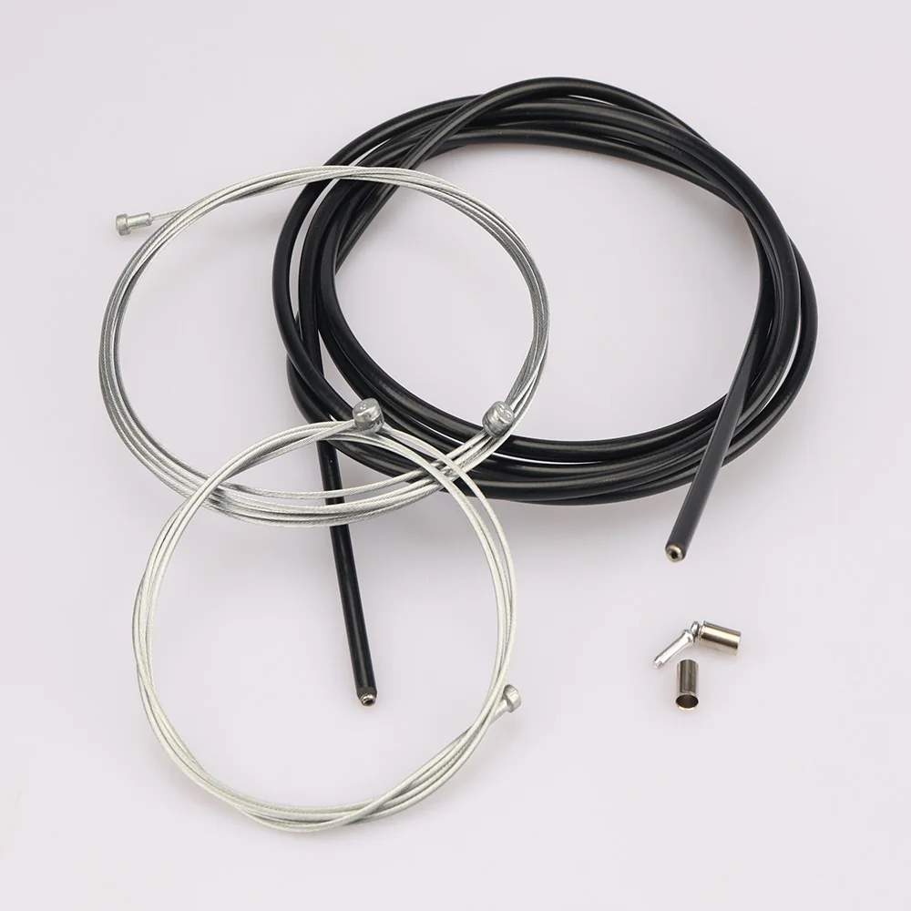 Универсальный Велосипедный тормозной кабель в комплекте, внешний кабель с внутренней проволокой, серебристая стальная линия переключения скорости, дисковый тормоз