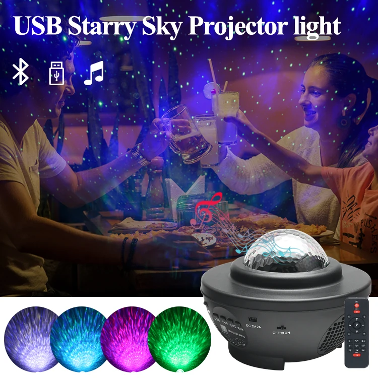 Bluetooth Remote Starry Sky Star Laser Night Light Projector With
