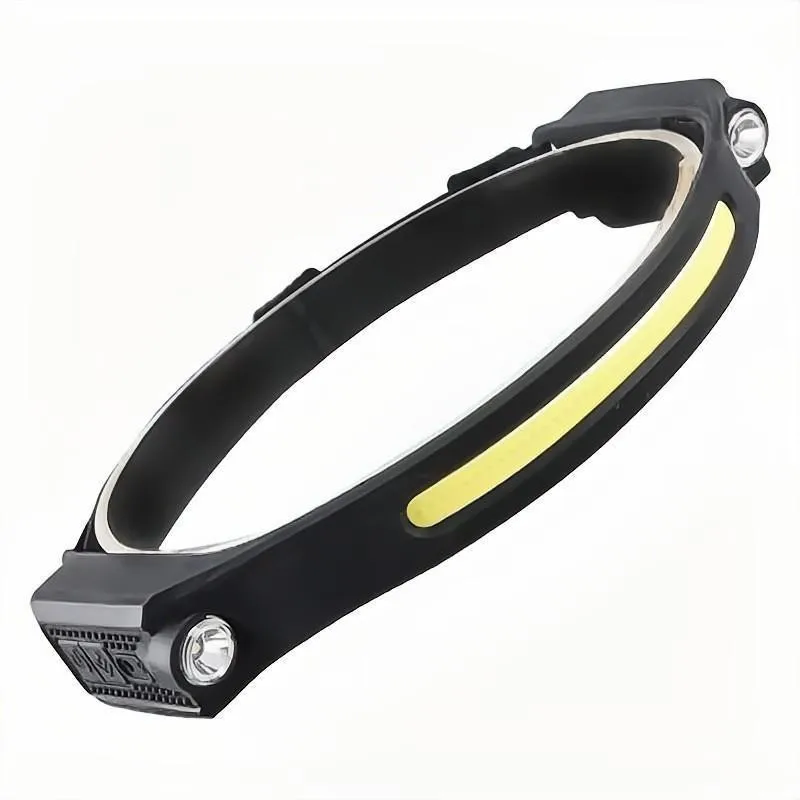 Dual head Cob Led Head lamp torch Rechargeable headlamp