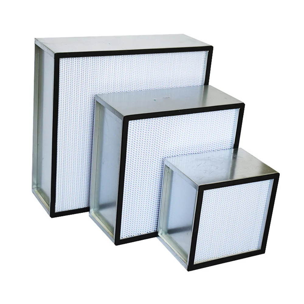 Factory Dust Free Room H13 H14 Frame Aluminum Separator High Temperature Hepa Filter Air Filters