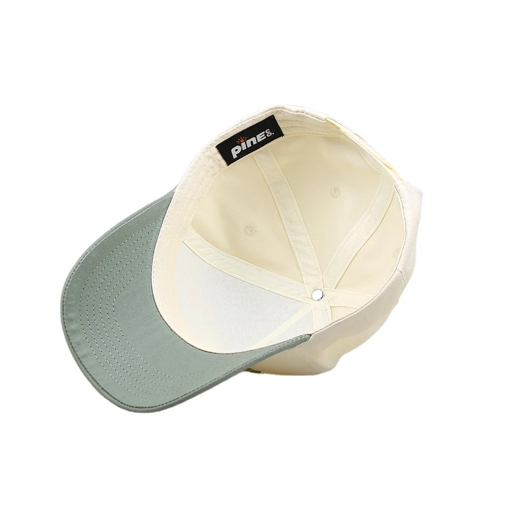 Hats with custom logo baseball cap,high quality 5 panel structured baseball cap two tone baseball cap organic cotton