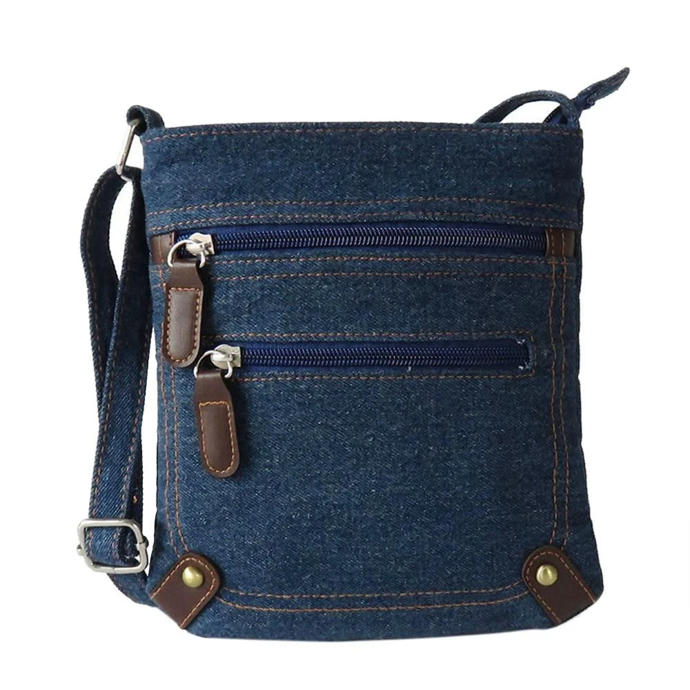 Denim Fabric Women Sling Crossbody Bag Manufacturer