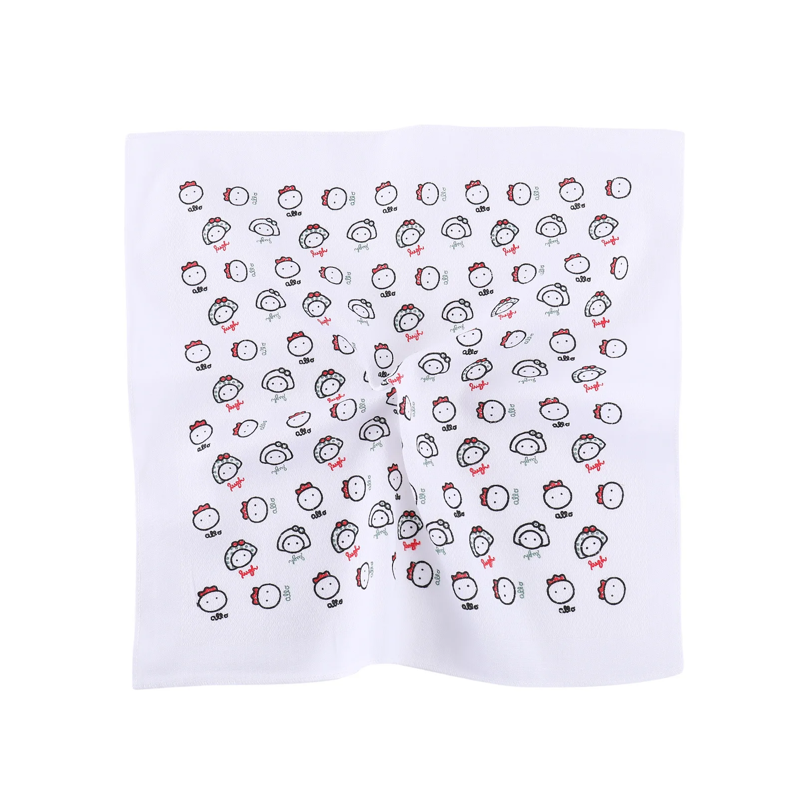 FUBU children newborn face soft fabric handkerchief baby bandana 100% cotton customized logo