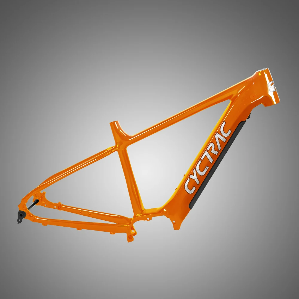 New Arrival Twitter Ebike Frame CYC-EM5 Mid Motor Electric Bicycle Frames 29er Alu Alloy eMTB Frame with Battery Case Kits