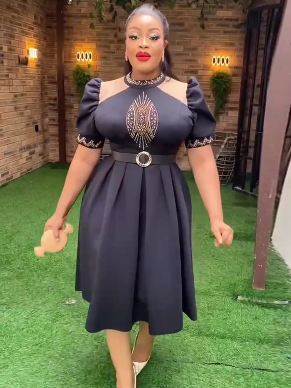 African Wedding Party Dresses for Women 2024 Elegant Luxury Evening Ankara Long Dress Plus Size Outfit Africa Clothing