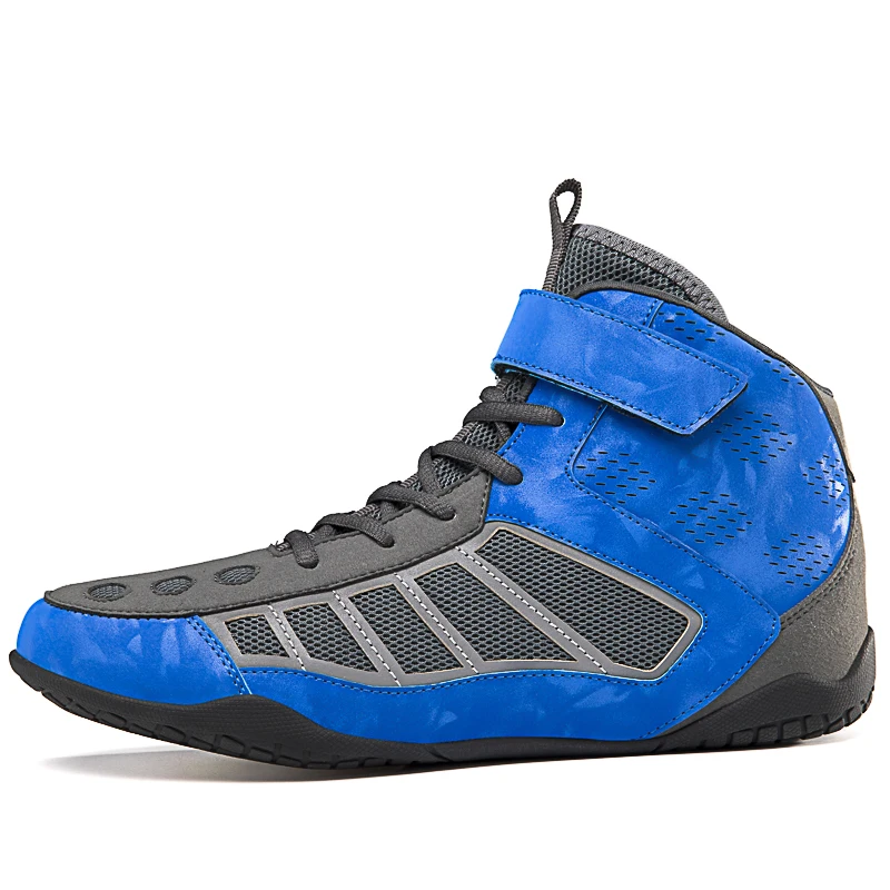 Make Your own Logo Gym Boxing Bodybuilding Shoes with Name Designer Leather Wrestling Shoes Custom Split Sole