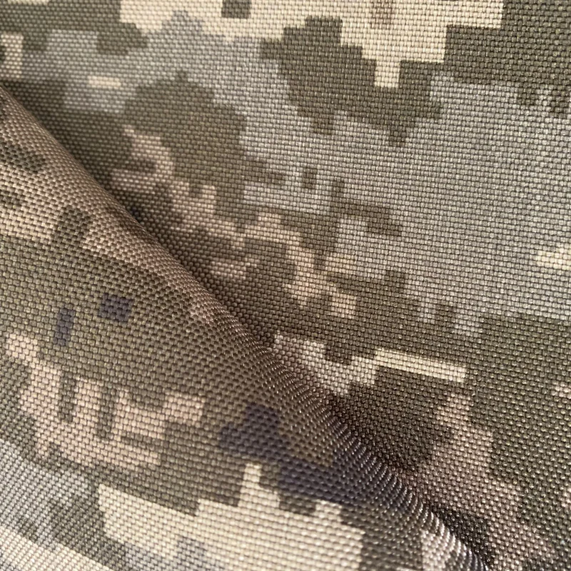 100%n oxford 1000D*1000D wr pu1000 295GSM backpack camouflage printed oxford nylon fabric